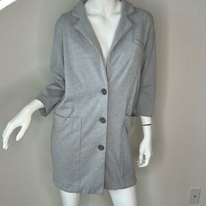 Free People, grey whole story, knit jacket, size medium